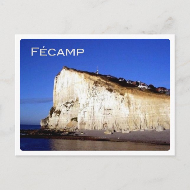 FR France - Normandy -  Fécamp - The Cliffs - Postcard (Front)