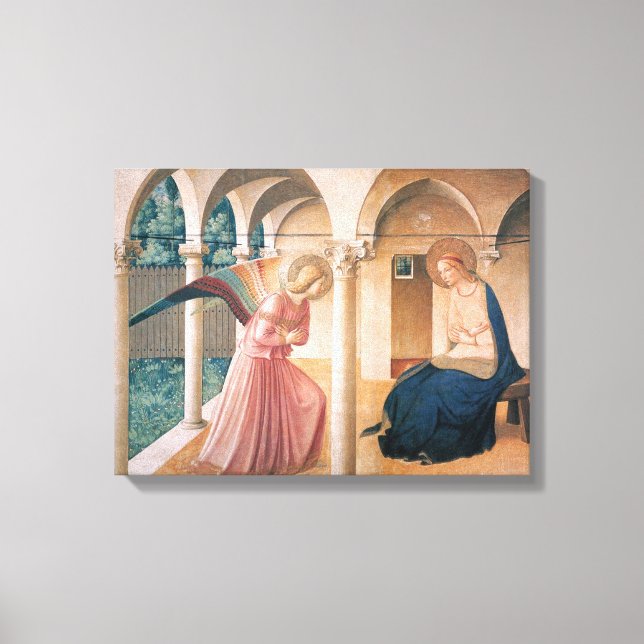 Fra Angelico- Annunciation Canvas Print (Front)