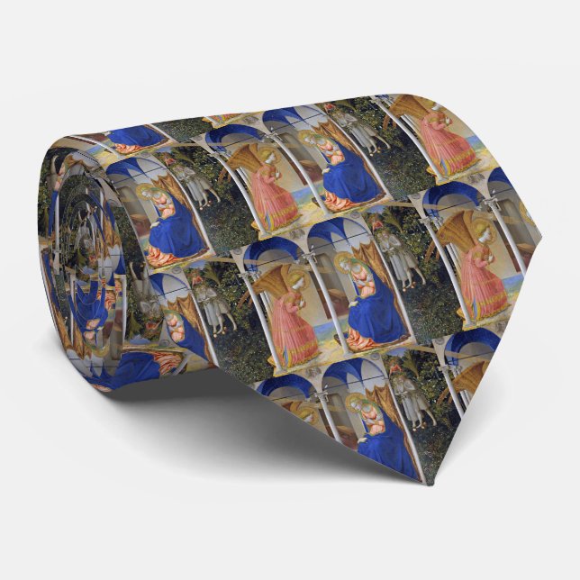 Fra Angelico , "The Annunciation" Tie (Rolled)