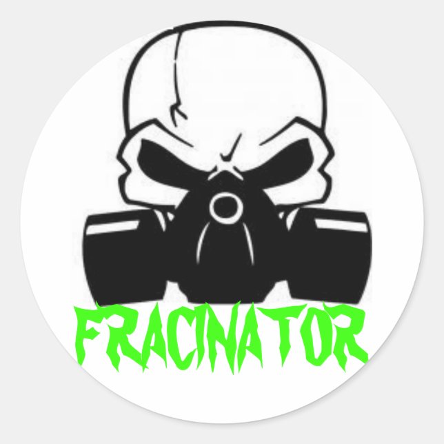 FRACINATOR CLASSIC ROUND STICKER (Front)