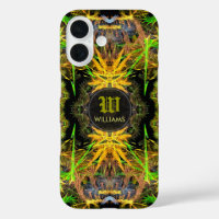 fracktalKan Custom Name Monogram Phone Case