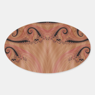 Fractal 404 oval sticker