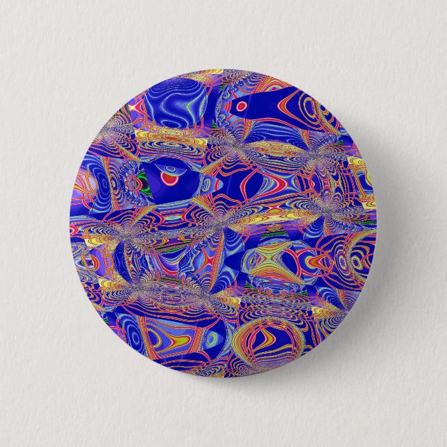 Fractal Abstract 061012a 2 Inch Round Button (Front)
