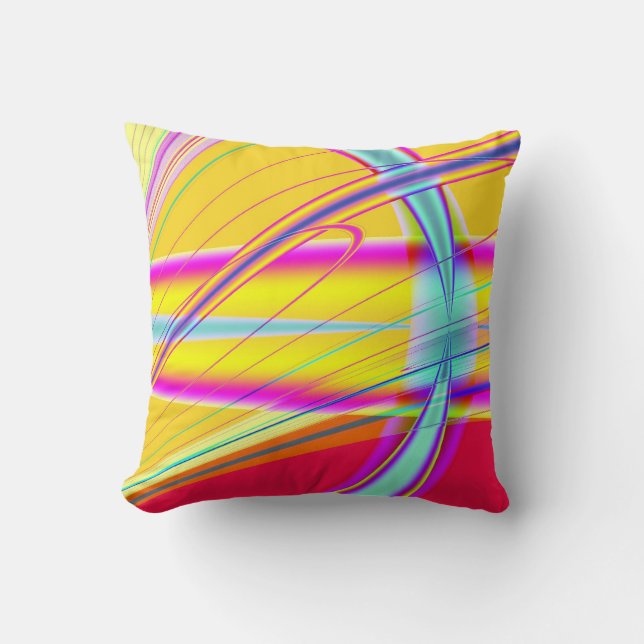 Fractal Abstract 061012e Throw Pillow (Front)