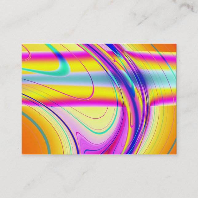 Fractal Abstract 061012f Business Card (Front)