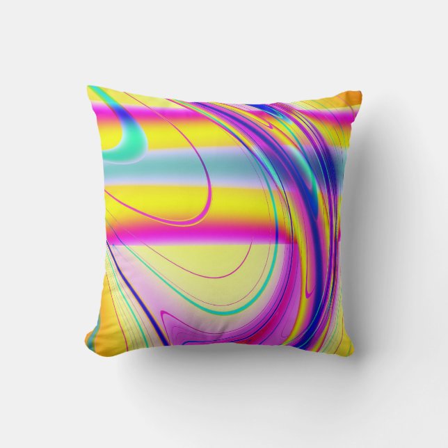 Fractal Abstract 061012f Throw Pillow (Front)