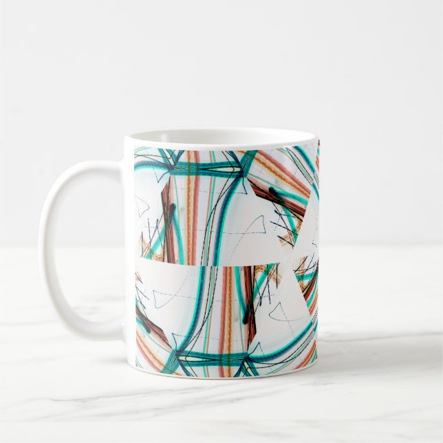 Fractal abstract background. Digital effects. Fest Coffee Mug (Left)