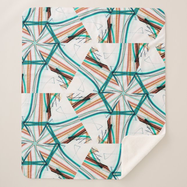 Fractal abstract background. Digital effects. Fest Sherpa Blanket (Front)
