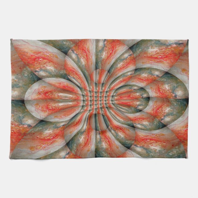 Fractal Abstract Kitchen Towel (Horizontal)