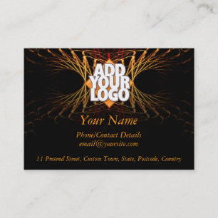 Fractal Art Business Profile  (with Logo Space) Card