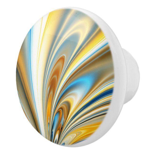 Fractal Art Ceramic Knob (Right)