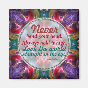 Fractal Art Fantasy Motivational Quote Magnet