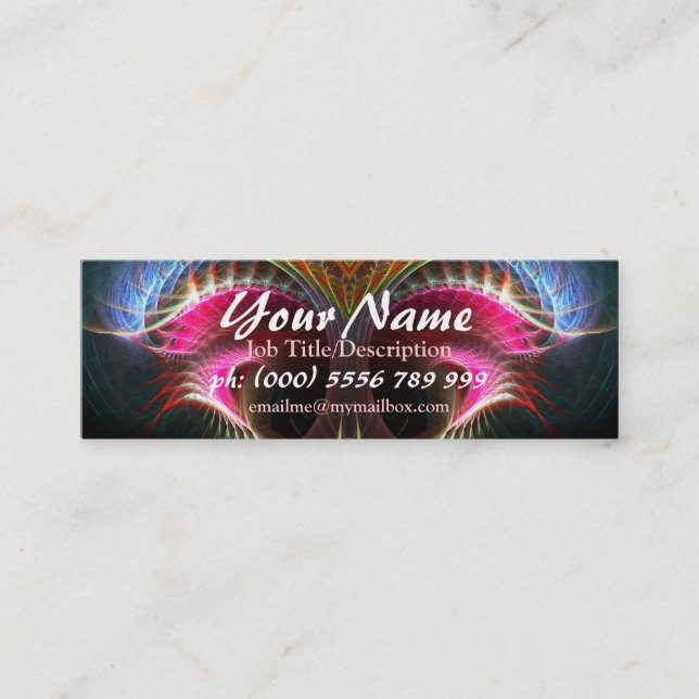 Fractal Art Fantasy Series Mini Business Card (Front)