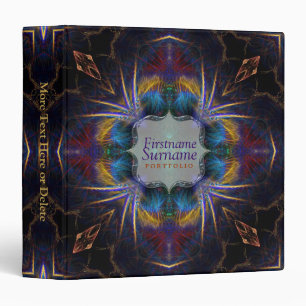 Fractal Art Feathers Album Folder Binder