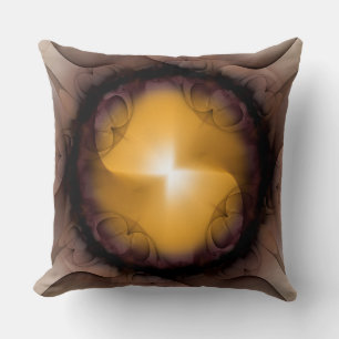 Fractal art flashing  composition throw pillow