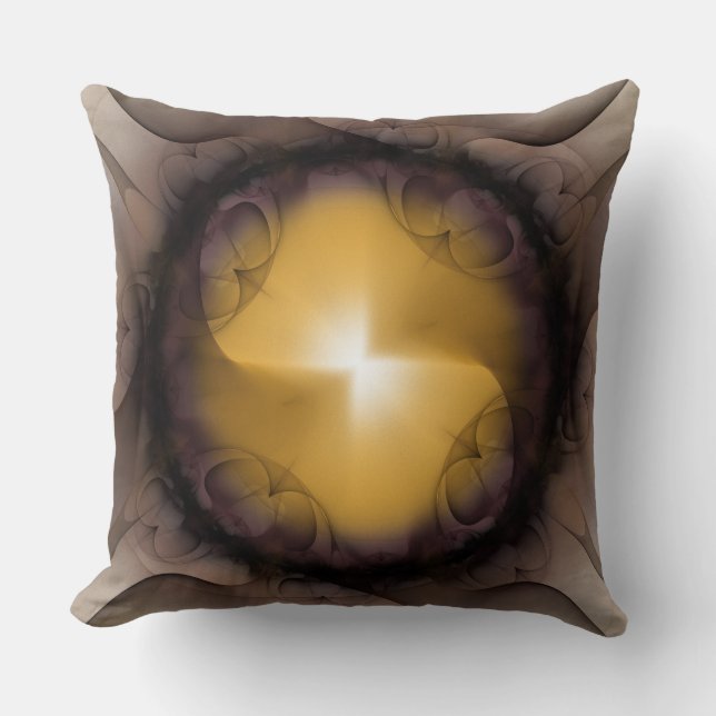Fractal art flashing  composition throw pillow (Front)