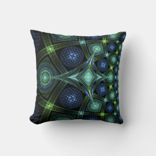 Fractal Art Mandala Universe Throw Pillow