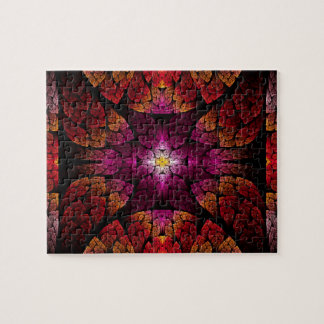 Fractal - Aztec - The all seeing eye Jigsaw Puzzle