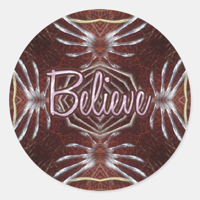 fractal-believe stickers (Front)