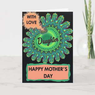 Fractal Bloom Mothers Day Card