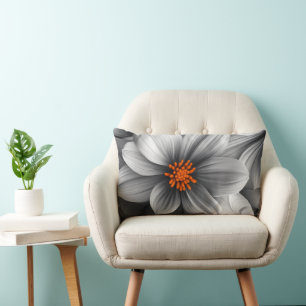 Fractal Blossoms Lumbar Pillow