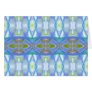 fractal blue ethnic pattern.