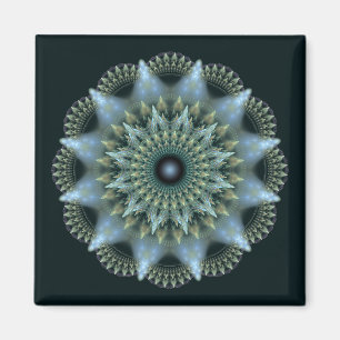 Fractal brilliant star decoration magnet