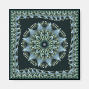 Fractal brilliant star decoration magnet