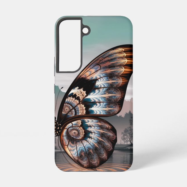 Fractal Butterfly Art Samsung Galaxy S22 Case (Back)