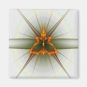 Fractal Butterfly (Choose Background Colour) Magne Magnet