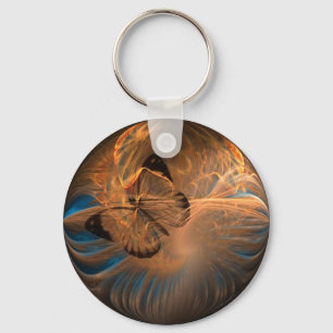 Fractal Butterfly Keychain
