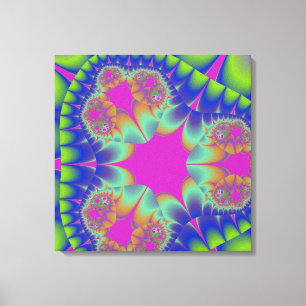 Fractal Cactus Bloom Canvas Print