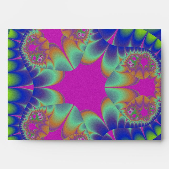 Fractal Cactus Bloom Envelope (Front)