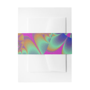 Fractal Cactus Bloom Invitation Belly Band