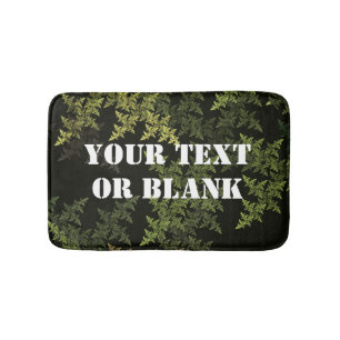 Fractal Camouflage Bath Mat