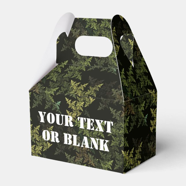 Fractal Camouflage Favor Box (Front Side)