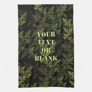 Fractal Camouflage Kitchen Towel
