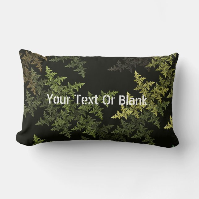 Fractal Camouflage Lumbar Pillow (Front)