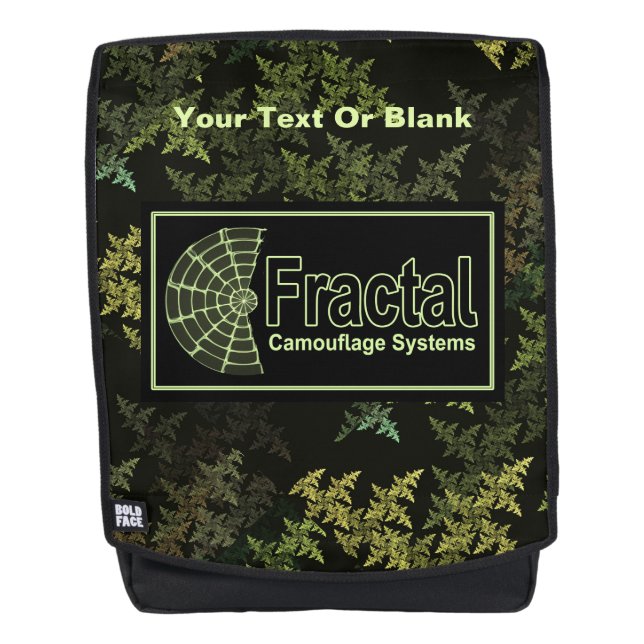 Fractal Camouflage Systems Logo Backpack (Front)