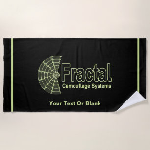 Fractal Camouflage Systems Logo Beach Towel