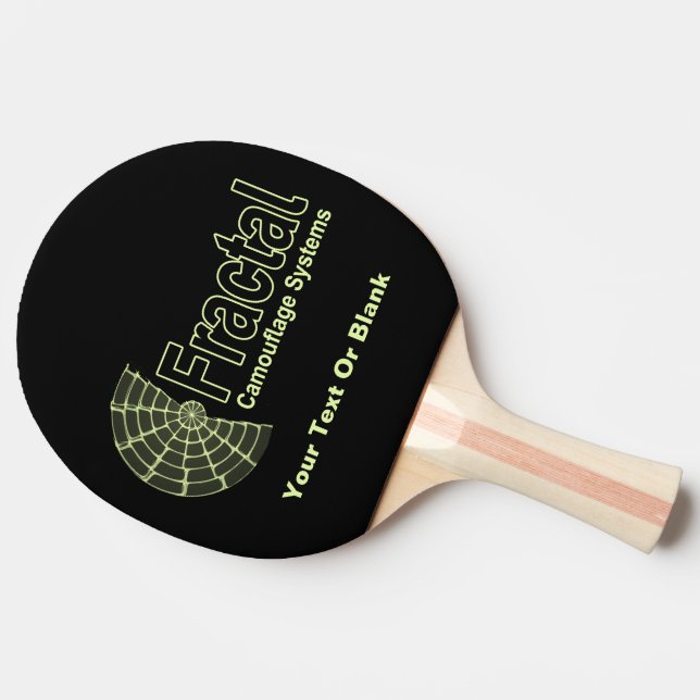 Fractal Camouflage Systems Logo Ping Pong Paddle (Side)