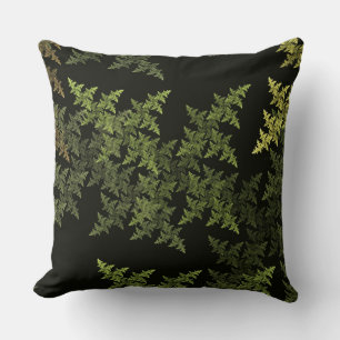 Fractal Camouflage Throw Pillow