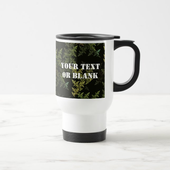 Fractal Camouflage Travel Mug (Right)