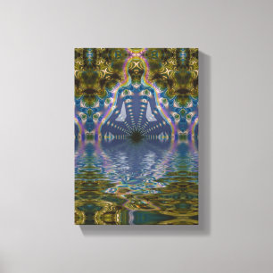 Fractal Chakra Yoga Méditation Toile Enveloppée