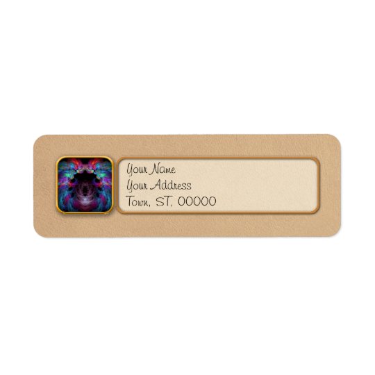 Fractal - Christ - Angels Wings Return Address Label