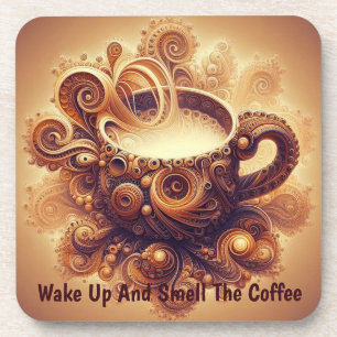 Fractal Coffee Reverie Coaster