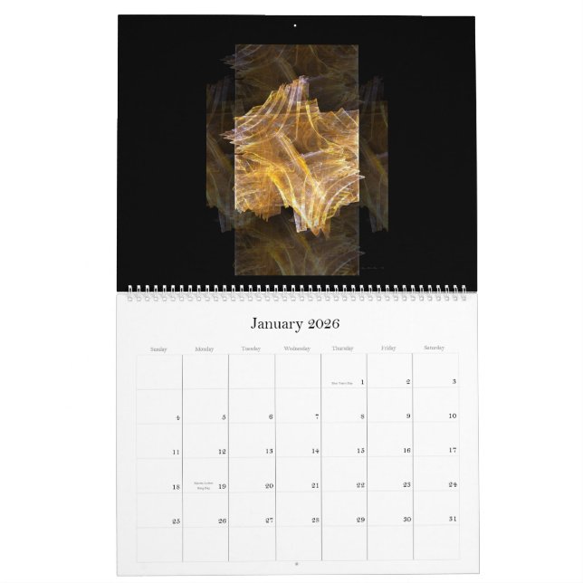 Fractal Collection Calendar 2010 (Jan 2026)