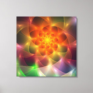 Fractal Colour Vortex Canvas Print