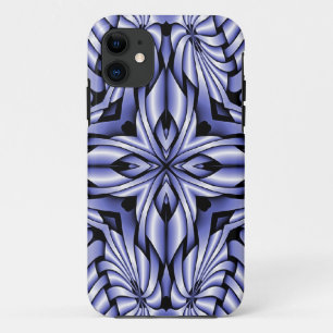 Fractal Composing - Kaleidoscope blue iPhone 11 Case