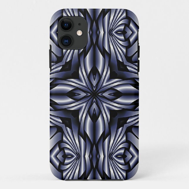 Fractal Composing - Kaleidoscope metal Case-Mate iPhone Case (Back)
